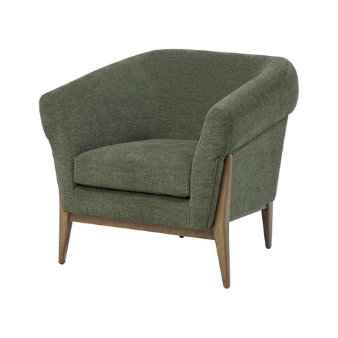 Varaluz Melrose Accent Chair Harvest Oa Green in Harvest Oak/Green Finish Model: 515CH32B