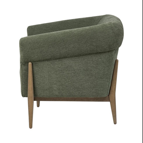 Varaluz Melrose Accent Chair Harvest Oa Green in Harvest Oak/Green Finish Model: 515CH32B