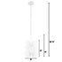 Varaluz Monarch Butterfly 1 Light Mini Pendant in White Model: 330M01WH