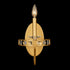 Varaluz Monroe 1 Light Sconce Antique Gold Model: 363W01AG