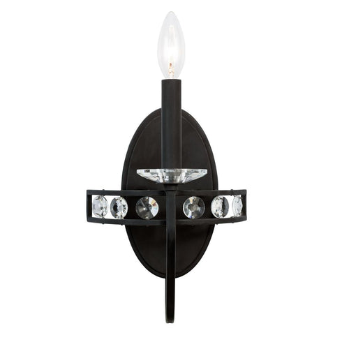 Varaluz Monroe 1 Light Sconce Carbon Model: 363W01CB