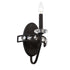 Varaluz Monroe 1 Light Sconce Carbon Model: 363W01CB