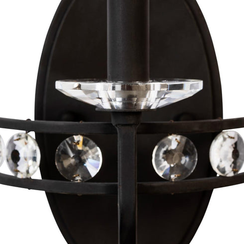 Varaluz Monroe 1 Light Sconce Carbon Model: 363W01CB