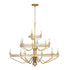 Varaluz Monroe 15 Light 3 Tier Chandelier Antique Model: 363C15AG