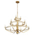 Varaluz Monroe 15 Light 3 Tier Chandelier Antique Model: 363C15AG