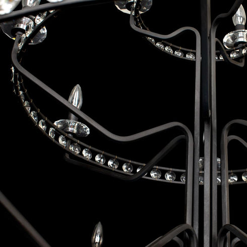 Varaluz Monroe 15 Light 3 Tier Chandelier Carbon Model: 363C15CB