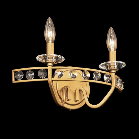 Varaluz Monroe 2 Light Crystal Bath Antique Gold Model: 363B02AG