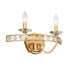 Varaluz Monroe 2 Light Crystal Bath Antique Gold Model: 363B02AG