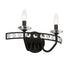 Varaluz Monroe 2 Light Crystal Bath Carbon Model: 363B02CB