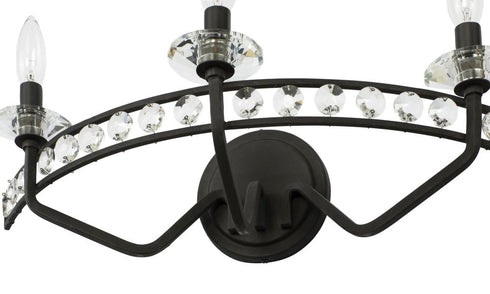 Varaluz Monroe 3 Light Crystal Bath Carbon Model: 363B03CB