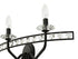 Varaluz Monroe 4 Light Crystal Bath Carbon Model: 363B04CB