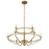 Varaluz Monroe 9 Light 2 Tier Chandelier Antique Model: 363C09AG
