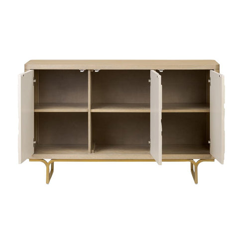 Varaluz Montage Credenza Light Oa Parchment Wood in Light Oak/Parchment Wood Finish Model: 522ST54A
