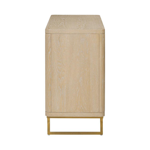 Varaluz Montage Credenza Light Oa Parchment Wood in Light Oak/Parchment Wood Finish Model: 522ST54A