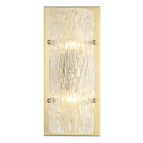 Varaluz Morgan 2 Light Sconce Satin Brass Model: 376W02SB