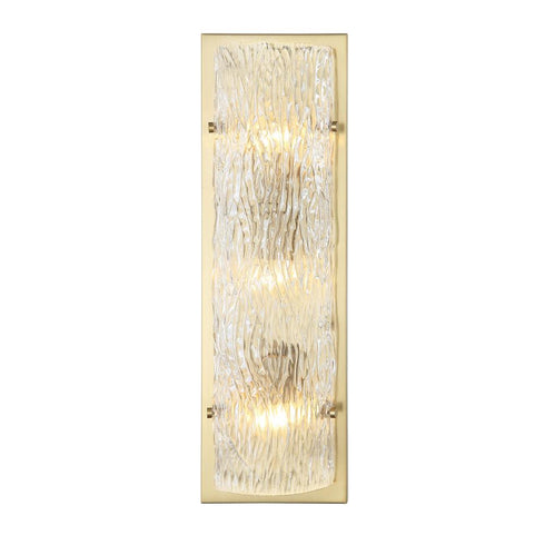 Varaluz Morgan 3 Light Sconce Satin Brass Model: 376W03SB