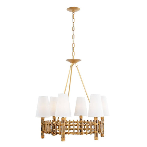 Varaluz Nevis 6 Light Chandelier French Gold Model: 360C06FG