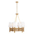 Varaluz Nevis 6 Light Chandelier French Gold Model: 360C06FG