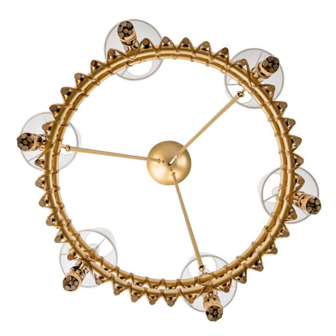 Varaluz Nevis 6 Light Chandelier French Gold Model: 360C06FG