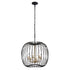 Varaluz Nico 6 Light Pendant Carbo Havana Gold Model: 375P06CBHG