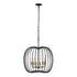Varaluz Nico 6 Light Pendant Carbo Havana Gold Model: 375P06CBHG