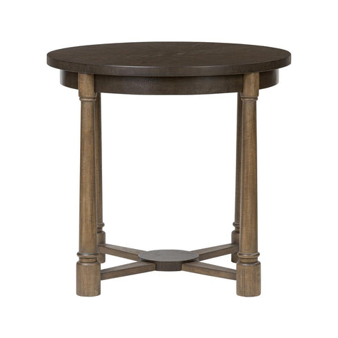 Varaluz Nob Hill Center Table Aged Barre Dark Brown Oak in Aged Barrel/Dark Brown Oak Finish Model: 516TN32A