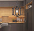 Varaluz Offset 1 Light Pendant in Forged Iron Finish Model: 611600