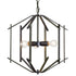Varaluz Offset 3 Light Pendant in Forged Iron Finish Model: 611610