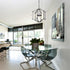Varaluz Offset 3 Light Pendant in Forged Iron Finish Model: 611610