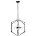 Varaluz Offset 6 Light Pendant in Forged Iron Finish Model: 611620