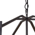 Varaluz Offset 6 Light Pendant in Forged Iron Finish Model: 611620