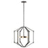 Varaluz Offset 6 Light Pendant in Forged Iron Finish Model: 611620