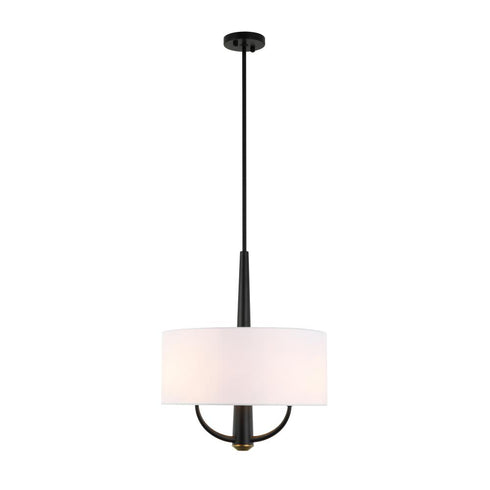 Varaluz Patchwork 3 Light Pendant Blac Satin Brass in Black/Satin Brass Finish Model: 503P03BLSB