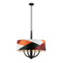 Varaluz Patchwork 4 Light Pendant Blac Satin Bras Patchwork in Black/Satin Brass/Patchwork Finish Model: 501P04BLSB