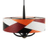 Varaluz Patchwork 5 Light Pendant Blac Satin Bras Patchwork in Black/Satin Brass/Patchwork Finish Model: 501P05BLSB