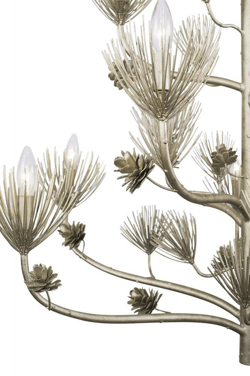 Varaluz Pinion 12 Light 3 Tier Chandelier Zen Gold Model: 365C12ZG