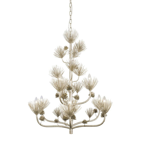 Varaluz Pinion 9 Light 2 Tier Chandelier Zen Gold Model: 365C09ZG