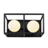 Varaluz Plaza 2 Light Bath Carbo Havana Gold in Carbon/Havana Gold Finish Model: 325B02CBHG