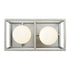 Varaluz Plaza 2 Light Bath Silverad Carbon in Silverado/Carbon Finish Model: 325B02SOCB