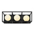 Varaluz Plaza 3 Light Bath Carbo Havana Gold in Carbon/Havana Gold Finish Model: 325B03CBHG