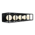 Varaluz Plaza 5 Light Bath Carbo Havana Gold in Carbon/Havana Gold Finish Model: 325B05CBHG