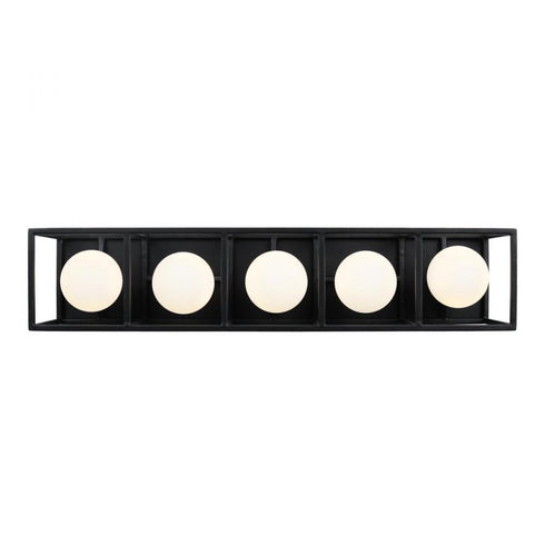 Varaluz Plaza 5 Light Bath Carbo Havana Gold in Carbon/Havana Gold Finish Model: 325B05CBHG