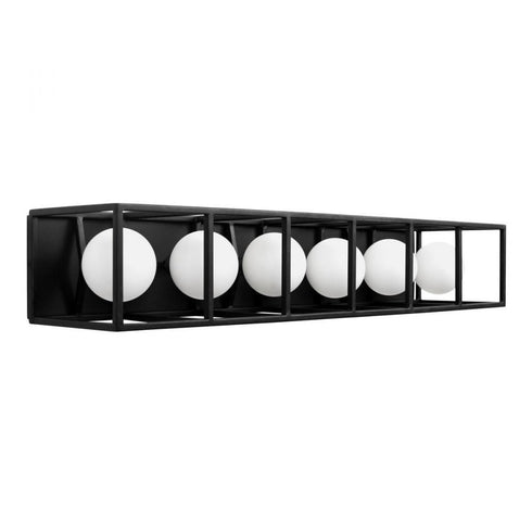 Varaluz Plaza 6 Light Bath Carbo Havana Gold in Carbon/Havana Gold Finish Model: 325B06CBHG
