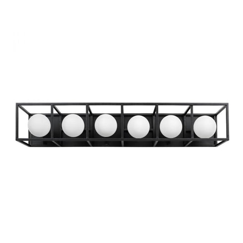 Varaluz Plaza 6 Light Bath Carbo Havana Gold in Carbon/Havana Gold Finish Model: 325B06CBHG