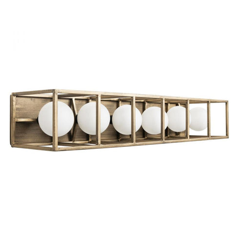 Varaluz Plaza 6 Light Bath Havana Gol Carbon in Havana Gold/Carbon Finish Model: 325B06HGCB