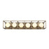 Varaluz Plaza 6 Light Bath Havana Gol Carbon in Havana Gold/Carbon Finish Model: 325B06HGCB