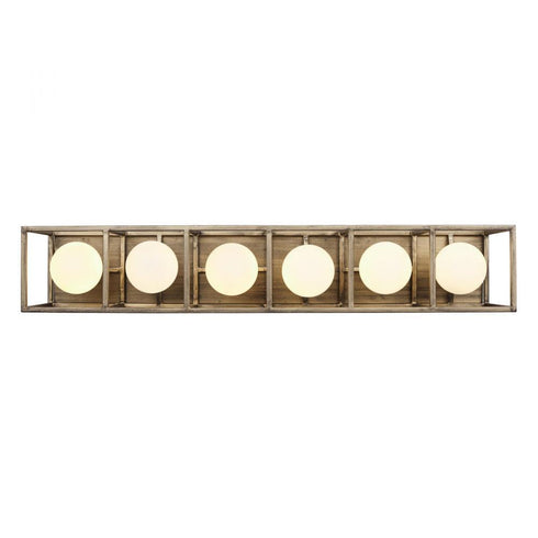Varaluz Plaza 6 Light Bath Havana Gol Carbon in Havana Gold/Carbon Finish Model: 325B06HGCB