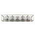 Varaluz Plaza 6 Light Bath Silverad Carbon in Silverado/Carbon Finish Model: 325B06SOCB