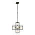 Varaluz Plaza 6 Light Pendant Carbo Havana Gold in Carbon/Havana Gold Finish Model: 325P06CBHG