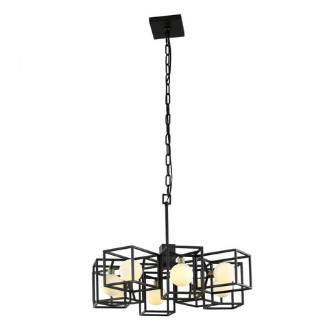 Varaluz Plaza 8 Light Pendant Carbo Havana Gold in Carbon/Havana Gold Finish Model: 325C08CBHG